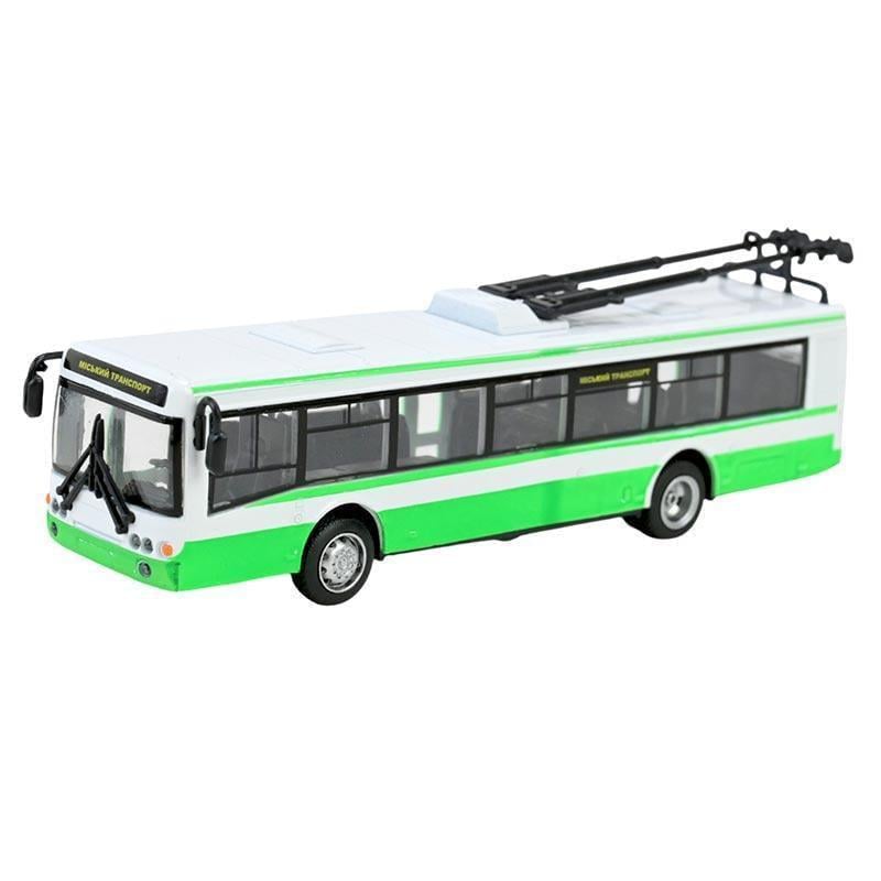Троллейбус Play Smart 6407ABCD Автопарк металл инерционный Green (2834478372) Троллейбус Play Smart 6407ABCD Автопарк металл инерционный Green (2834478372)