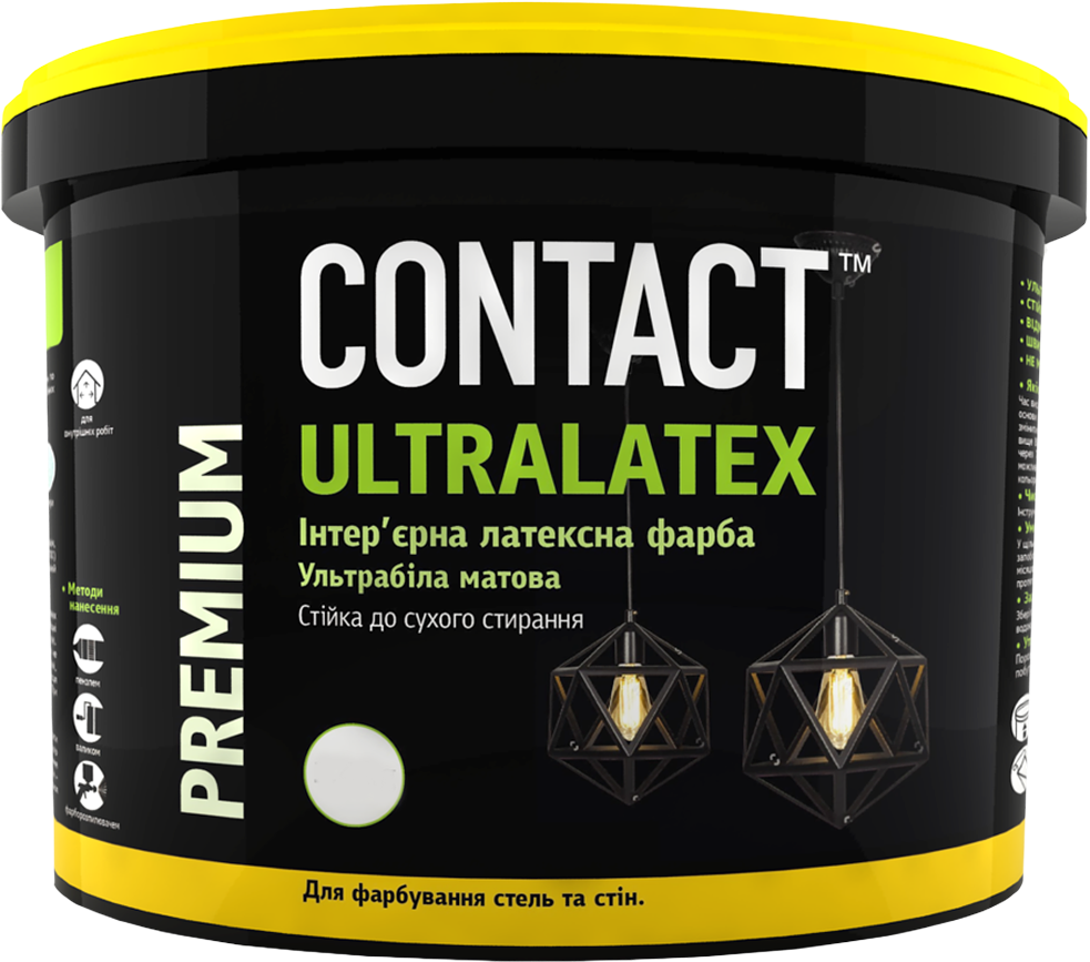 Краска интерьерная акриловая ULTRALATEX для потолков и стен 4,2 кг (2457739119) Краска интерьерная акриловая ULTRALATEX для потолков и стен 4,2 кг (2457739119)