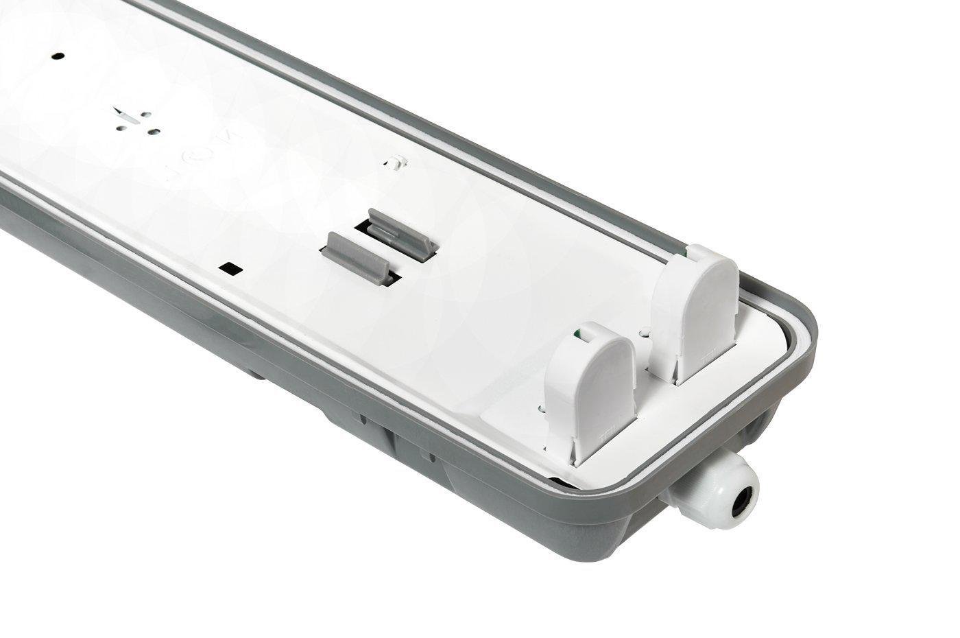 Светильник светодиодный Delux PC 7 LED IP65 G13 промышленный без ламп 2х600 мм (24405368) - фото 2 Светильник светодиодный Delux PC 7 LED IP65 G13 промышленный без ламп 2х600 мм (24405368) - фото 2