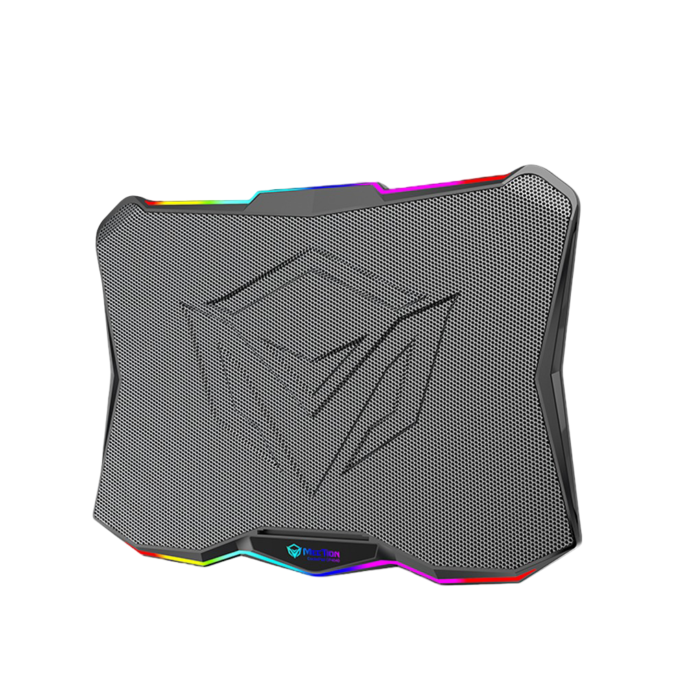Подставка-кулер под ноутбук охлаждающая с RGB-подсветкой Meetion Черный (CP4040) Подставка-кулер под ноутбук охлаждающая с RGB-подсветкой Meetion Черный (CP4040)