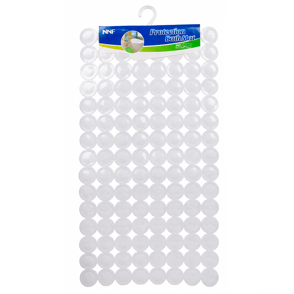 Коврик для ванной противоскользящий Stenson WW00588 Bubble 38х68 см White (35896310)