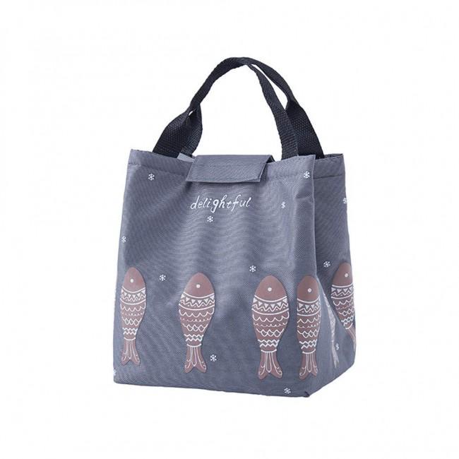 Термосумка Lunch Bag Fish Серый (401507) Термосумка Lunch Bag Fish Серый (401507)