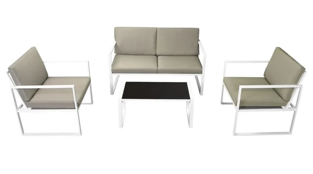 Комплект уличной мягкой мебели в стиле Loft с металлическим каркасом Серый (KS-1360)