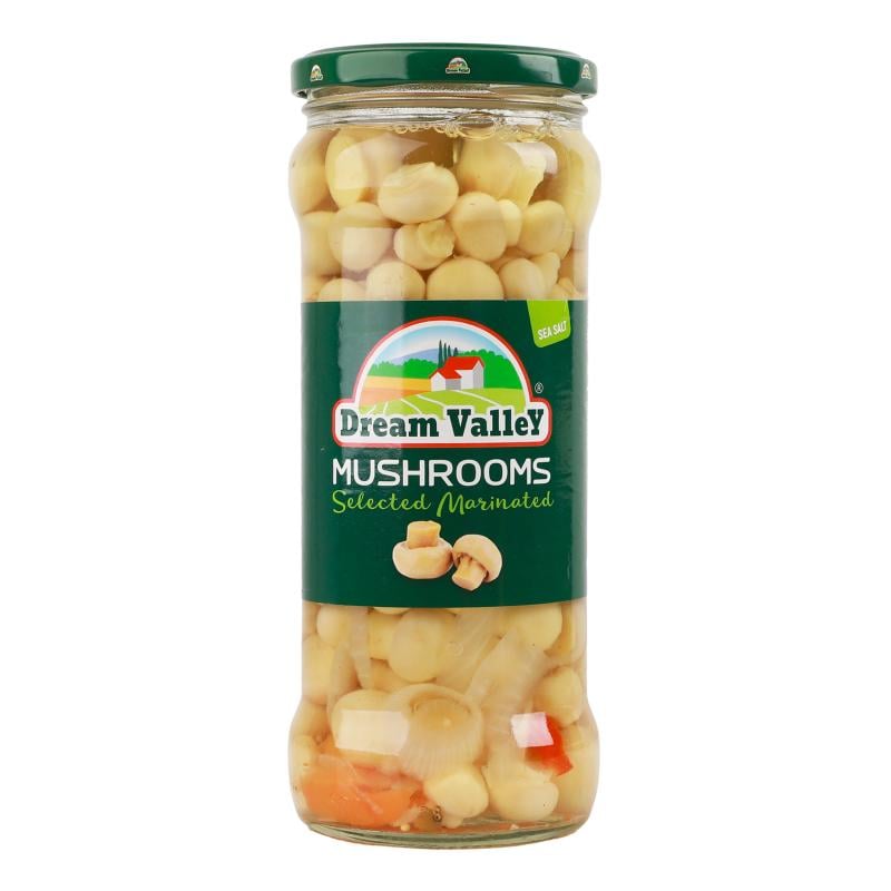 Грибы dream valley Mushrooms Selected Marinated шампиньены 580 мл