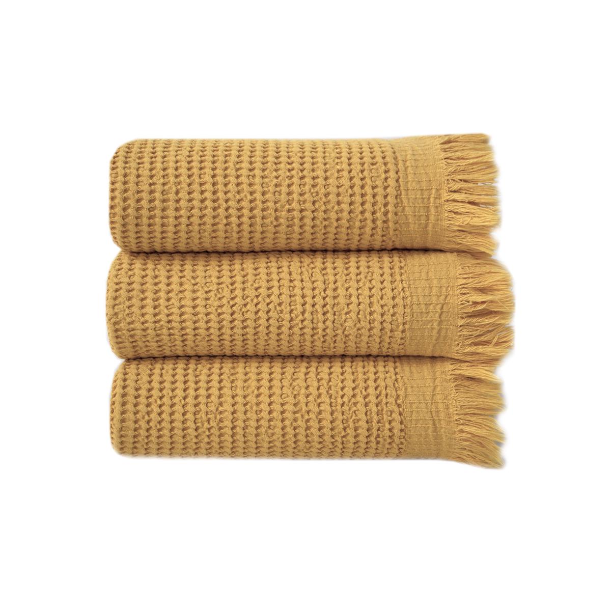 Рушник Lotus Home Rius 300 г/кв. м 50x100 см Гірчичний (svt-2000022333122) - фото 2 Рушник Lotus Home Rius 300 г/кв. м 50x100 см Гірчичний (svt-2000022333122) - фото 2
