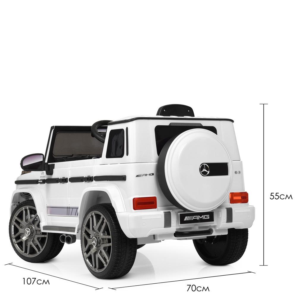 Електромобіль дитячий джип Mercedes G-Class M 4179EBLR 50 W Білий - фото 5