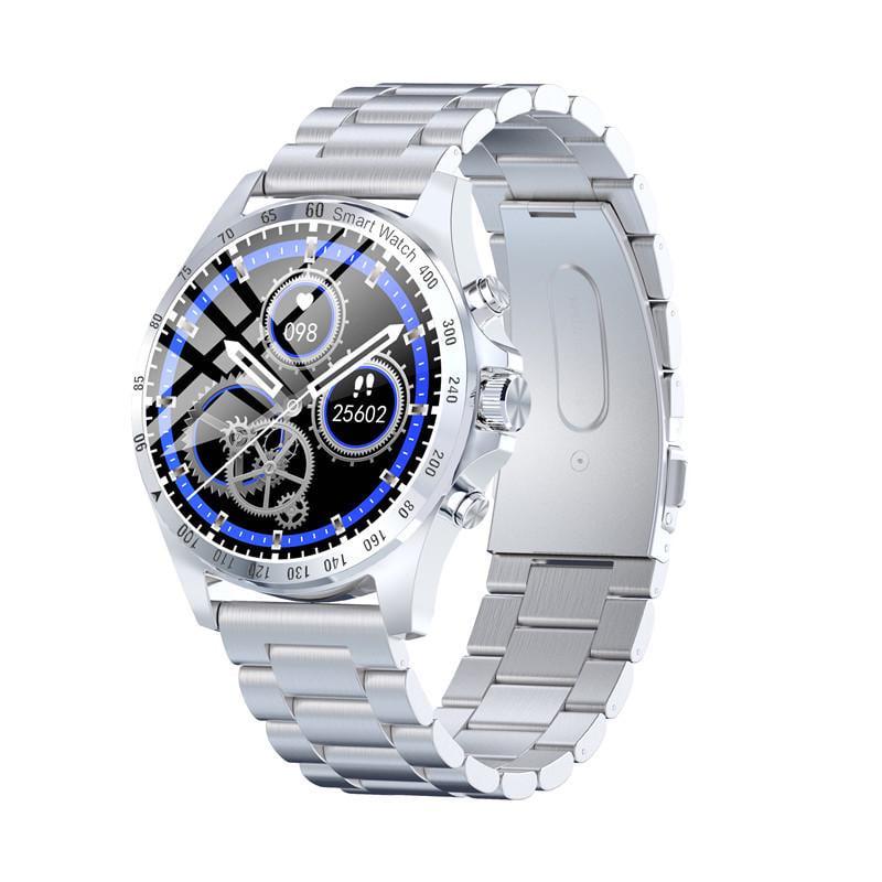 Умные часы Linwear LW09 Metal с измерением кислорода в крови Серебристый (1263)