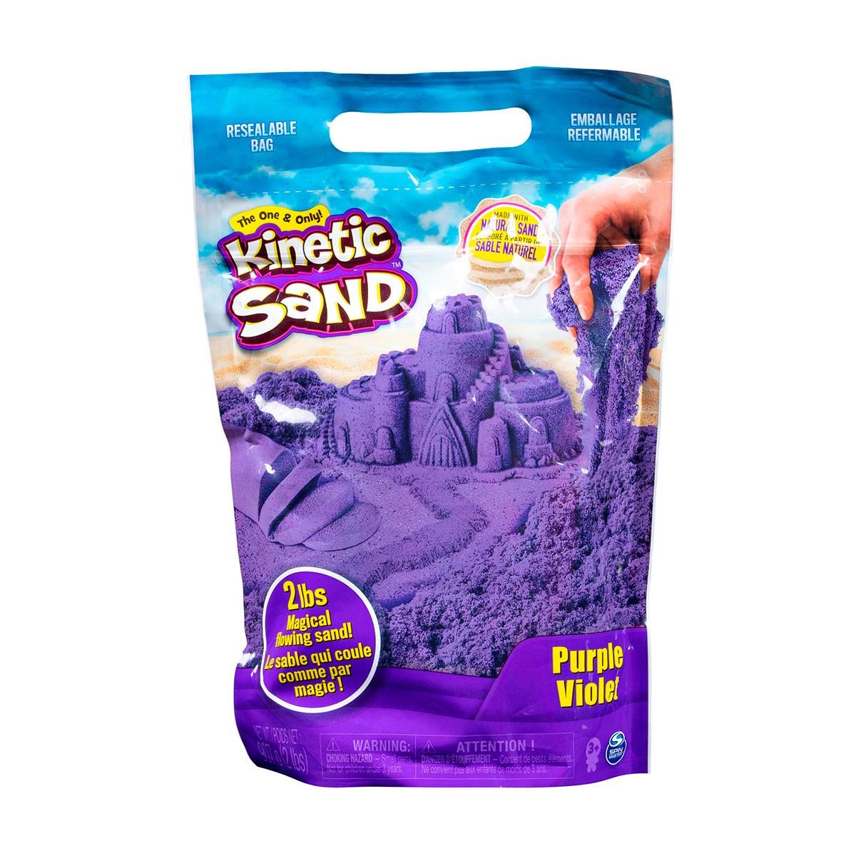 Пісок для дитячої творчості KINETIC SAND COLOUR 907 г Фіолетовий (71453P-ks)