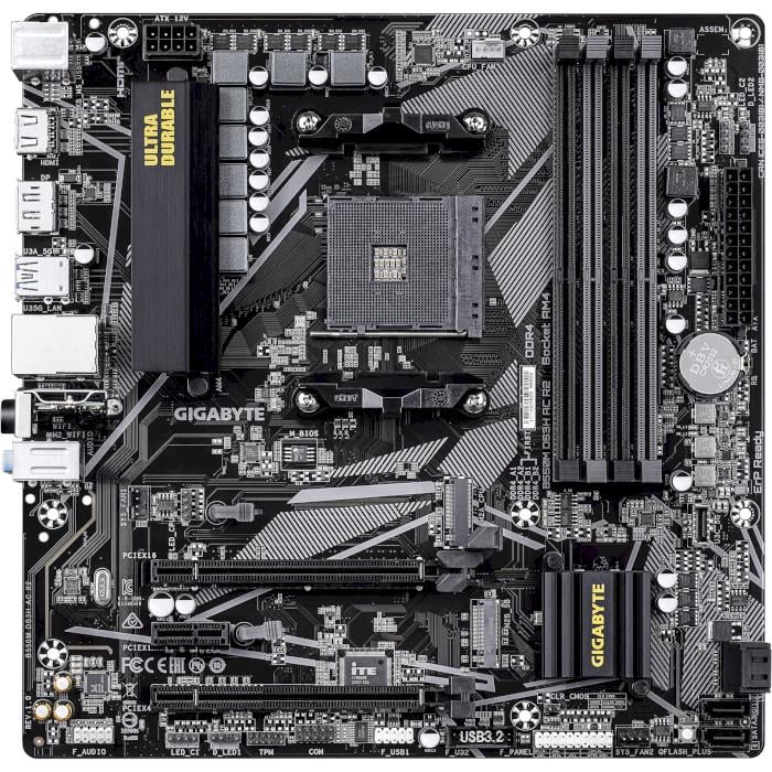 Материнська плата Gigabyte B550M DS3H AC R2 Black (31022064)