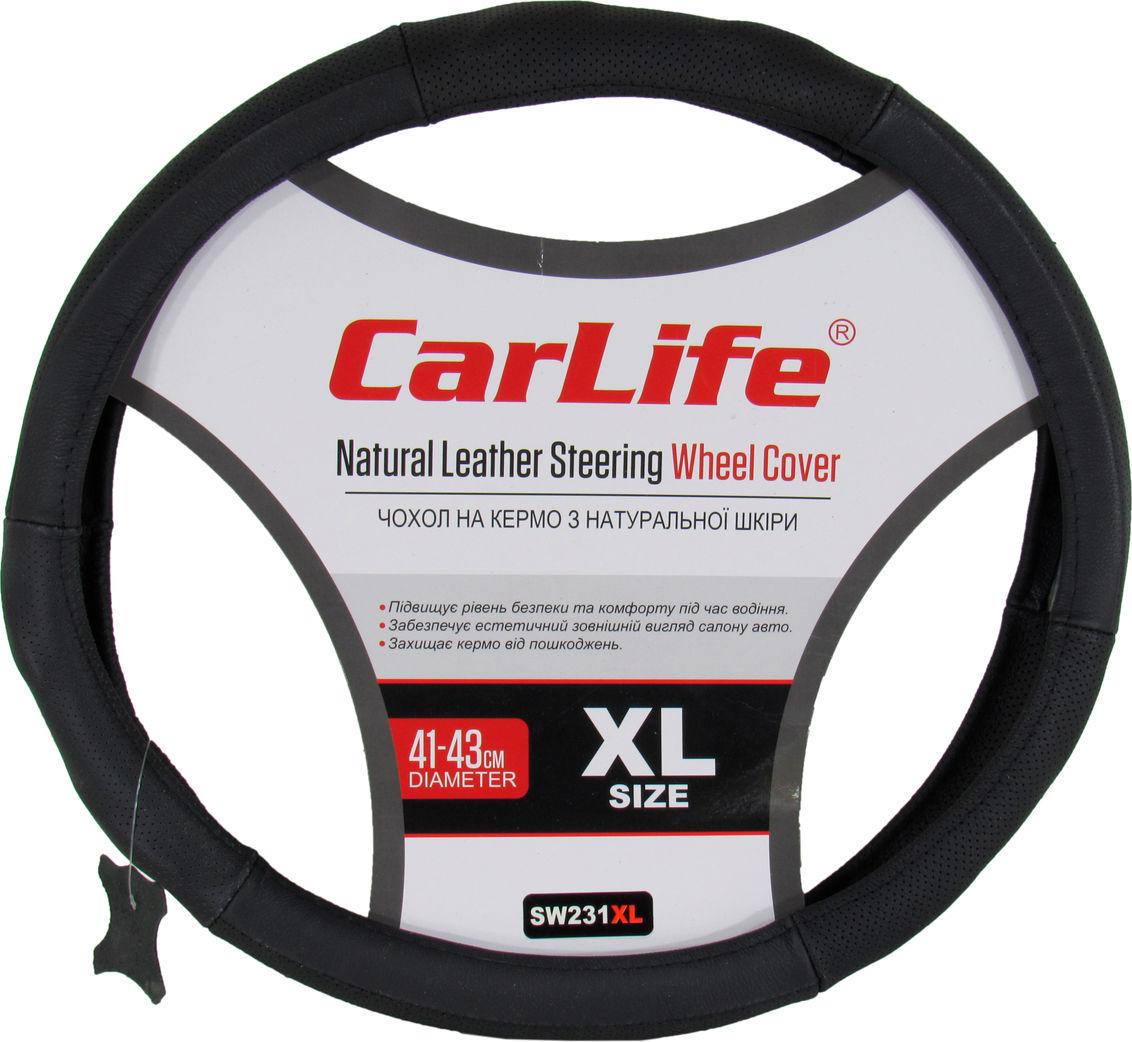 Чехол на руль CarLife XL 41-43 см Черный (0301318) Чехол на руль CarLife XL 41-43 см Черный (0301318)