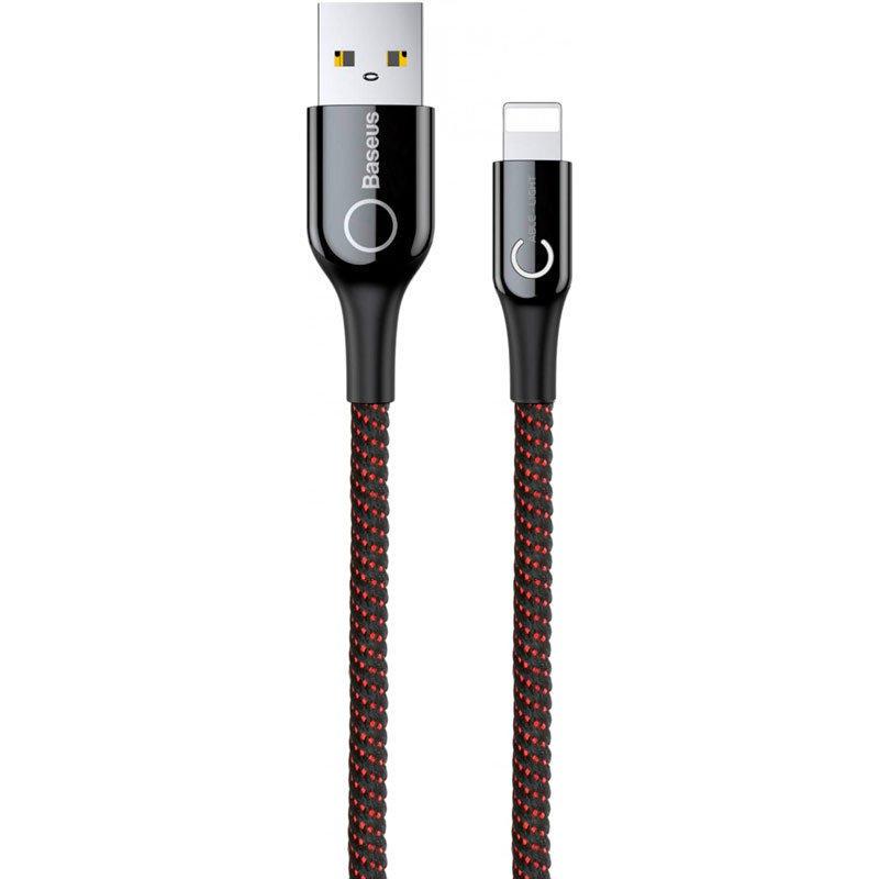 Кабель Baseus CALCD-01 C-shaped Light Intelligent Power-off Cable USB to Lightning 2A 1 м Black