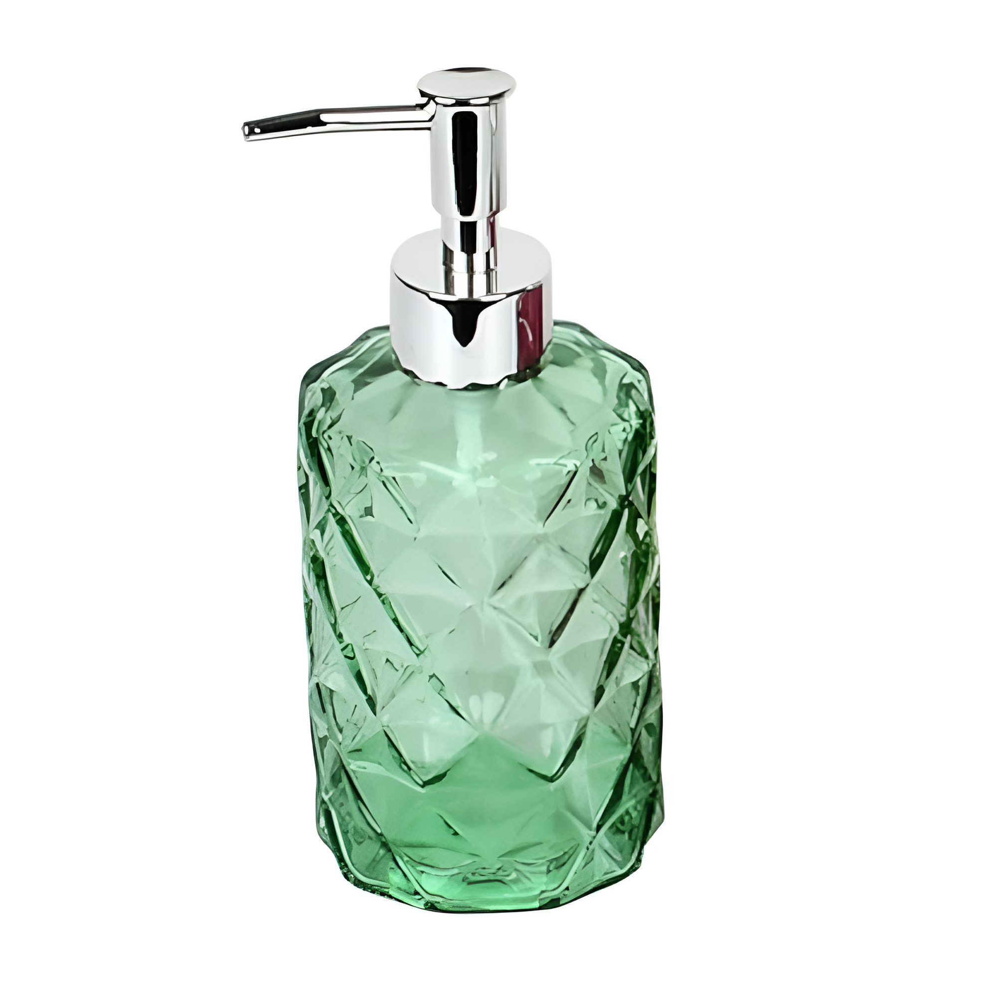 Дозатор для мила Stenson Color скляний ручний механізм 330 мл Зелений (625653) - фото 1 Дозатор для мила Stenson Color скляний ручний механізм 330 мл Зелений (625653) - фото 1