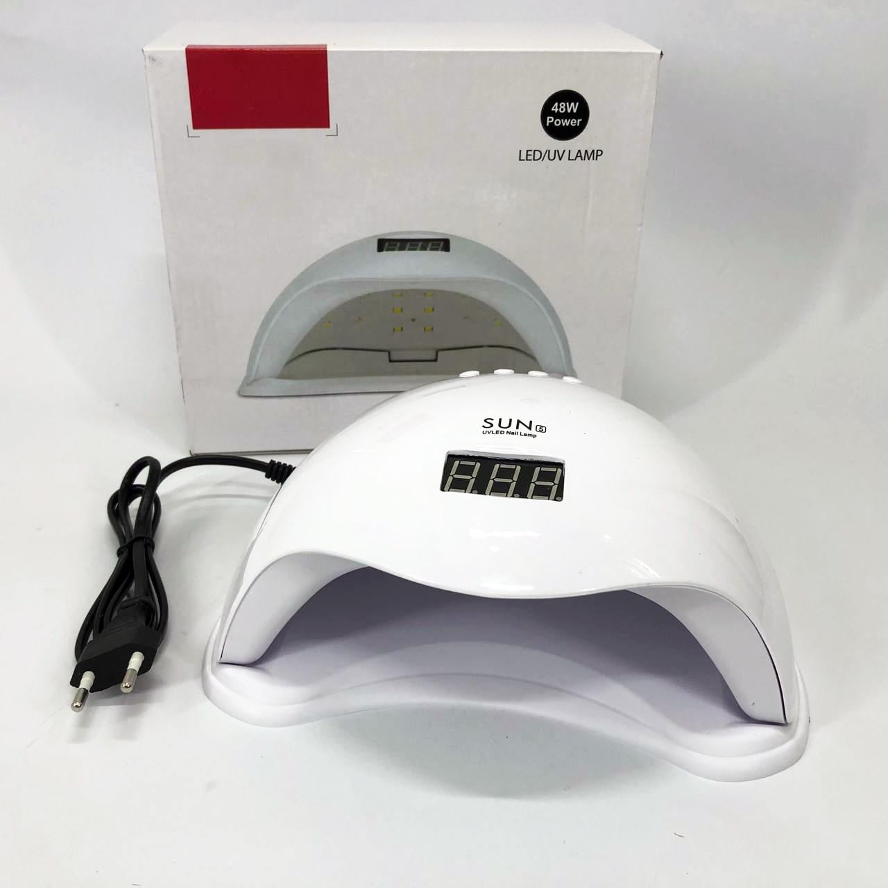 Лампа для манікюру Sun 5 nail lamp FD93-1 led з таймером