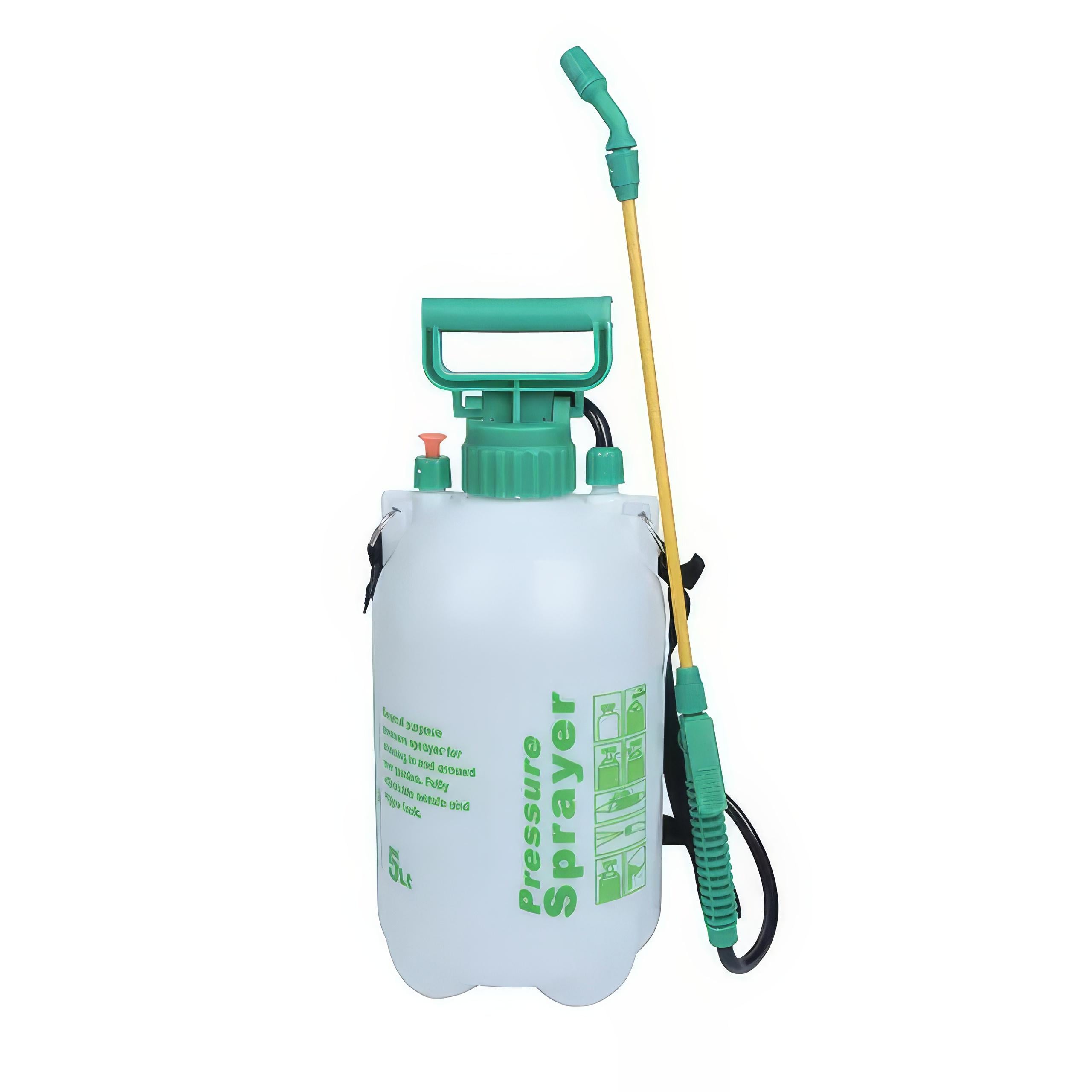 Опрыскиватель ручной пневматический для сада и огорода наплечный пластиковый 5 л Белый