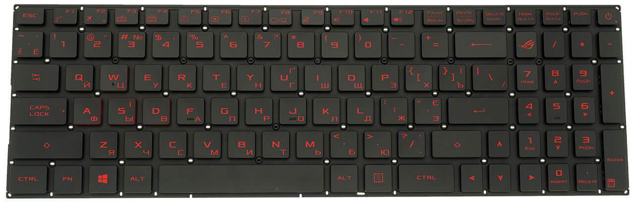 Клавиатура для ноутбука Asus S5VM с подсветкой (0KNB0-6615RU00)