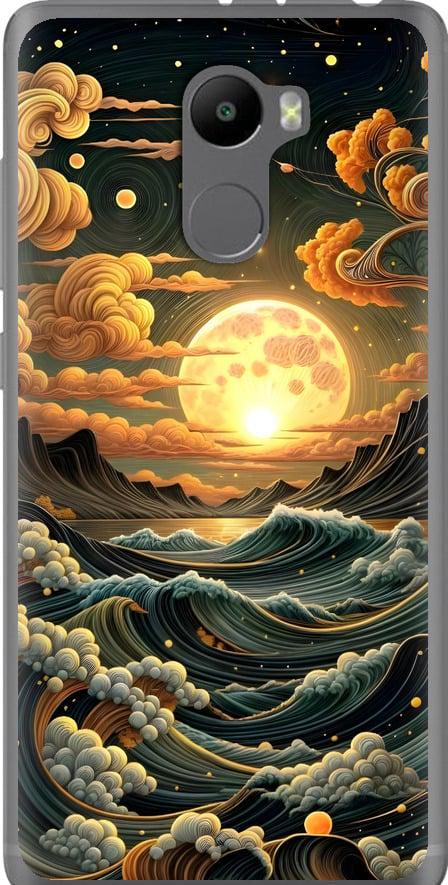 Чехол на Xiaomi Redmi 4 Арт волны (6332u-417-42517)