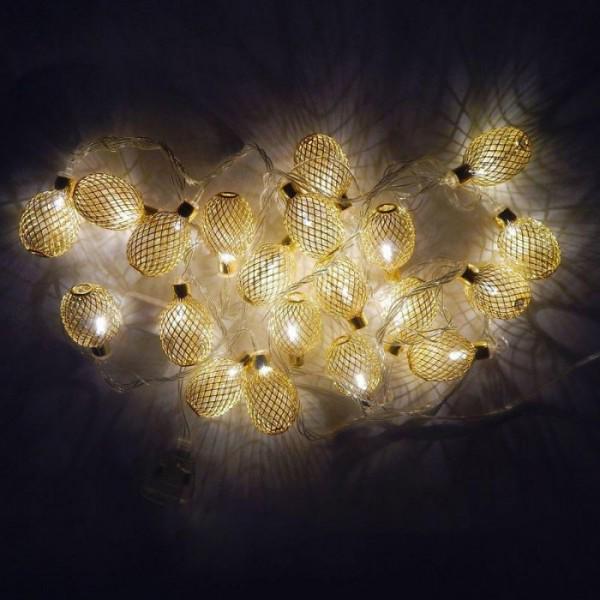 Гирлянда светодиодная Овал-сетка средний LED 20 1-119 (202678)