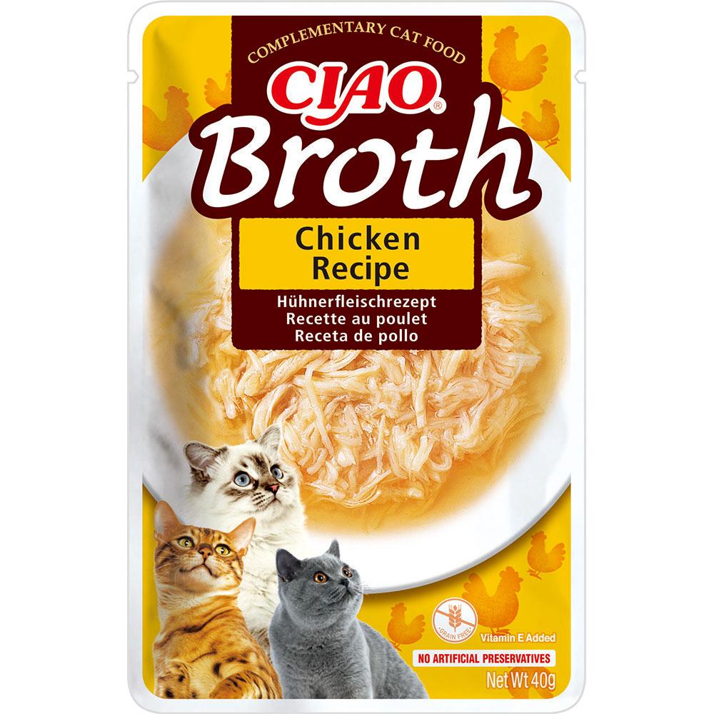 Корм влажный для кошек Inaba CIAO Broth с тушеной курицей в бульоне 40 г (1928481013)