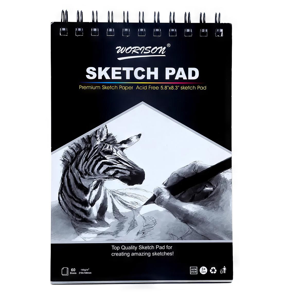 Альбом Worison Sketch Pad 60 арк. 140 г/м² формат А5 (W5201) - фото 1