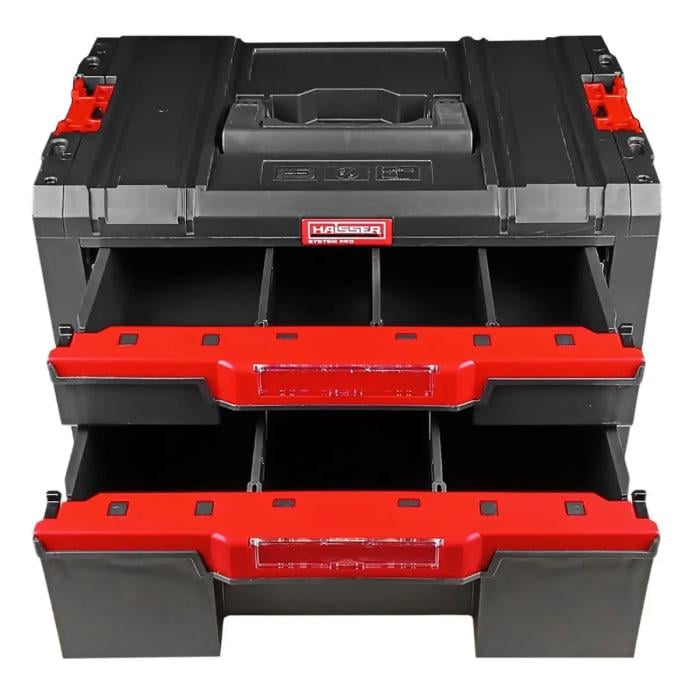 Ящик для інструментів з висувними шухлядами System PRO Basic 90123 Haisser (90123) - фото 2 Ящик для інструментів з висувними шухлядами System PRO Basic 90123 Haisser (90123) - фото 2