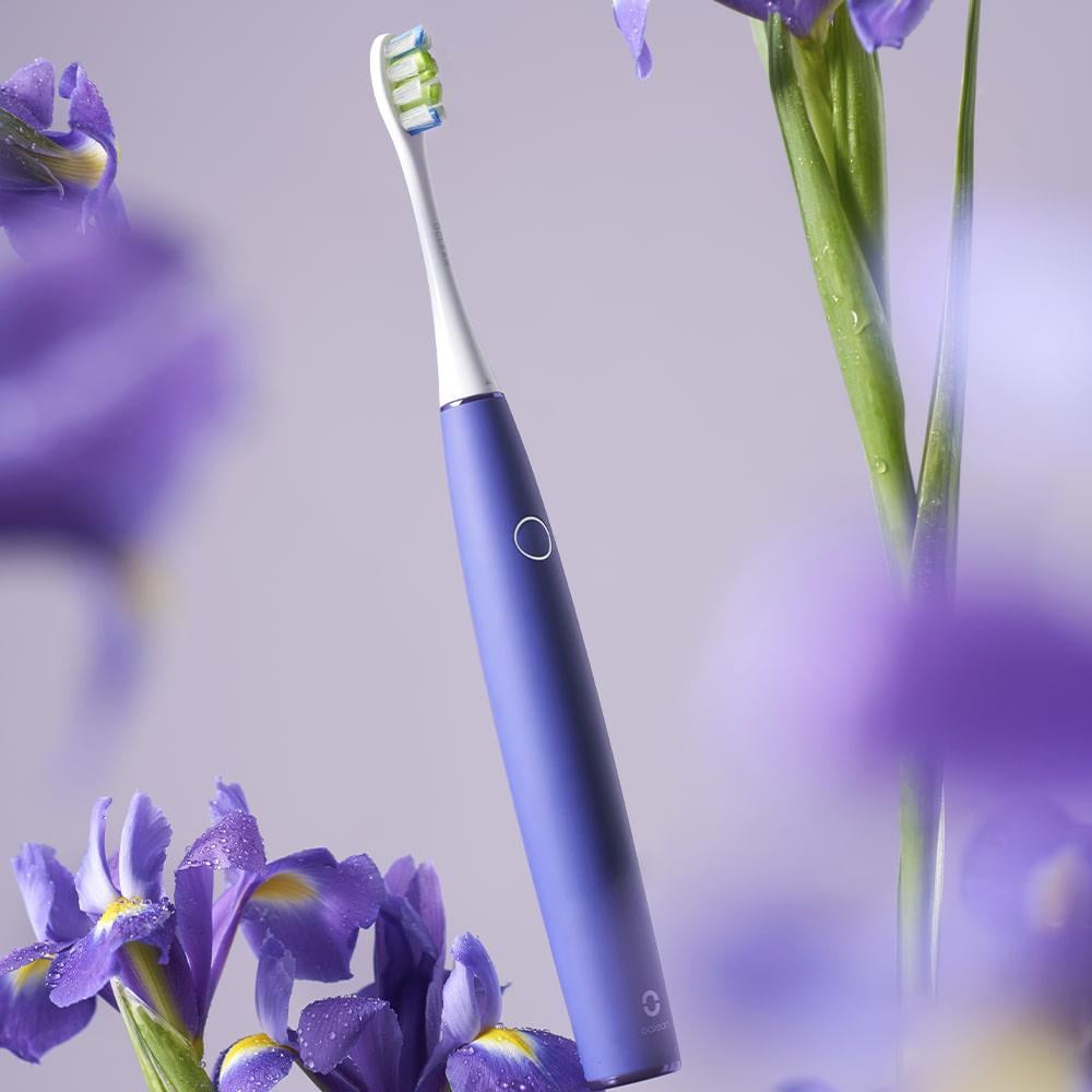 Ультразвуковая зубная щетка Oclean Air 2 Electric Toothbrush Purple - фото 5