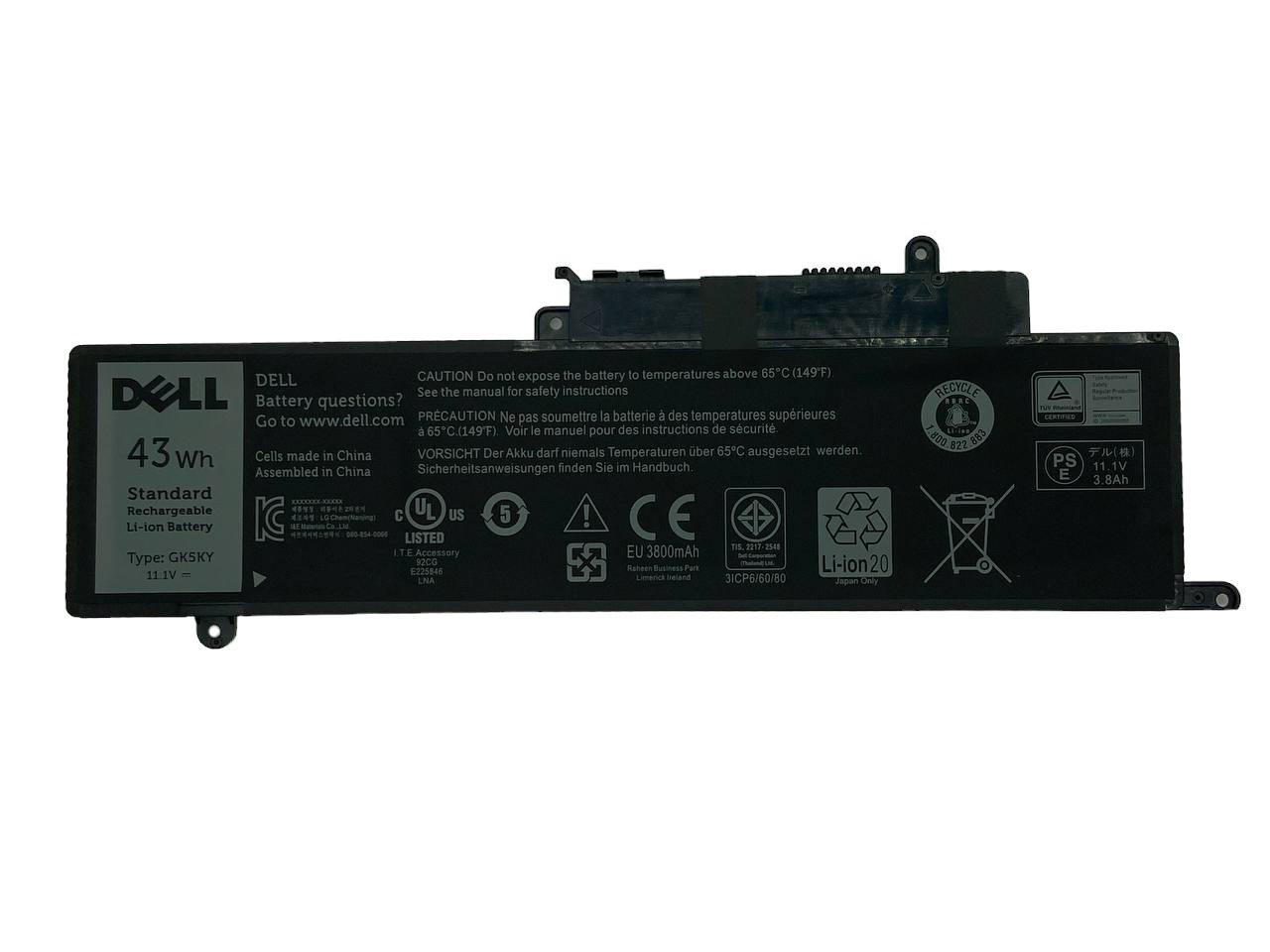Аккумулятор для ноутбука Dell GK5KY 11,1V 3800 mAh Black