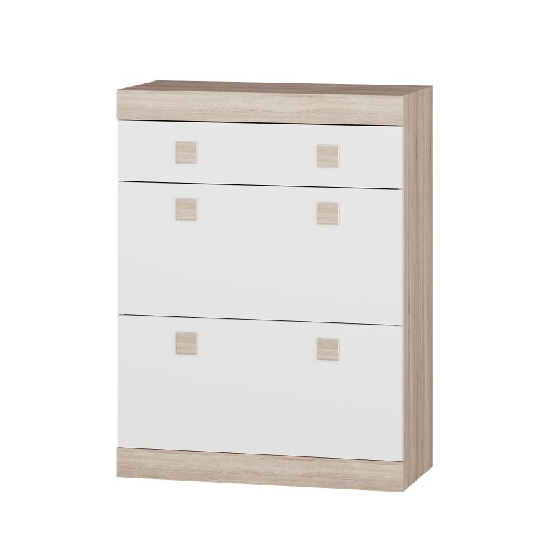 Тумба для взуття Еверест Соната ТО-800 38х80х106,2 см Дуб сонома/Білий - фото 3 Тумба для взуття Еверест Соната ТО-800 38х80х106,2 см Дуб сонома/Білий - фото 3