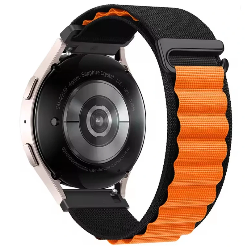 Ремінець тканевий 22 мм Orange (30592)