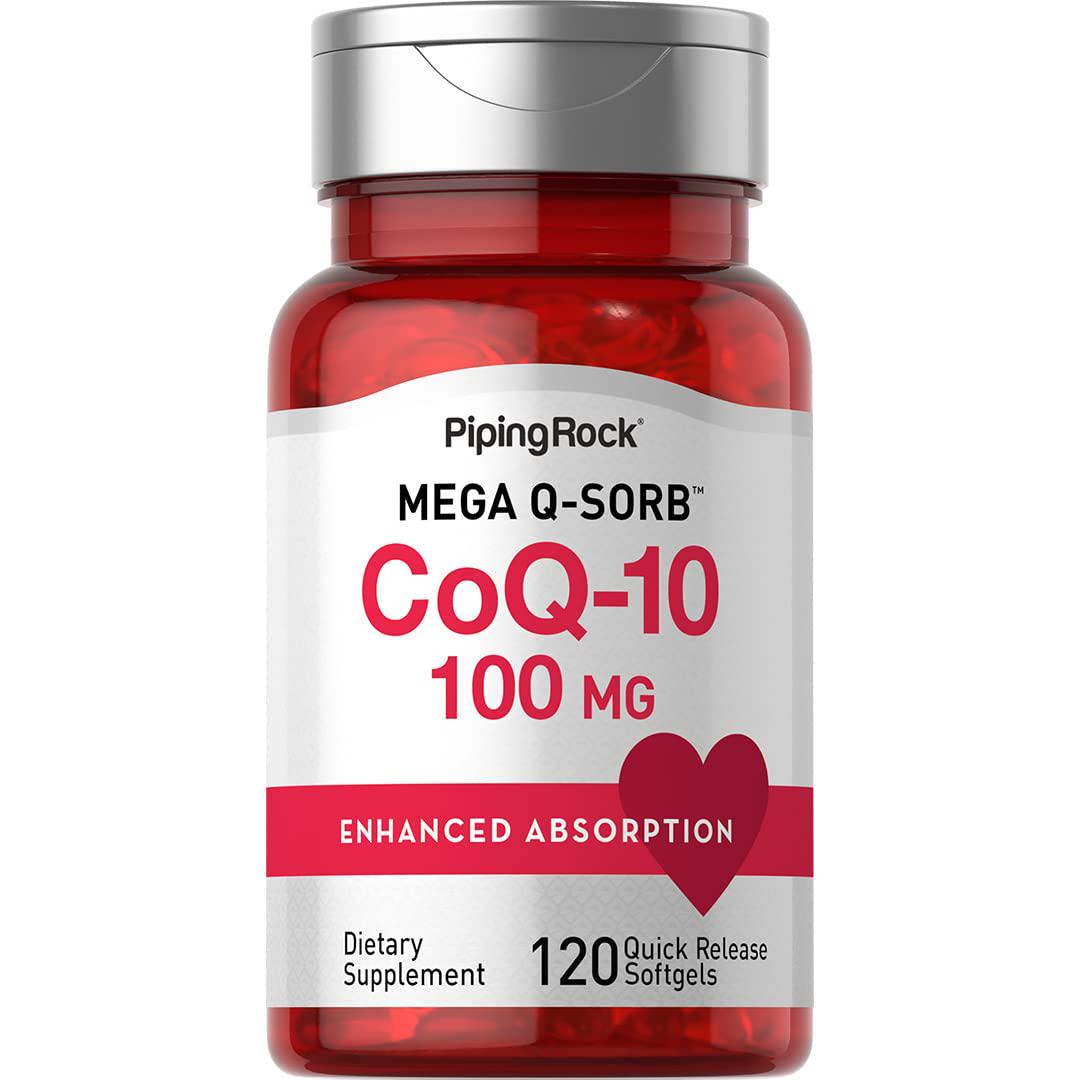 Коэнзим Piping Rock CoQ10 100 mg 120 quick release softgels