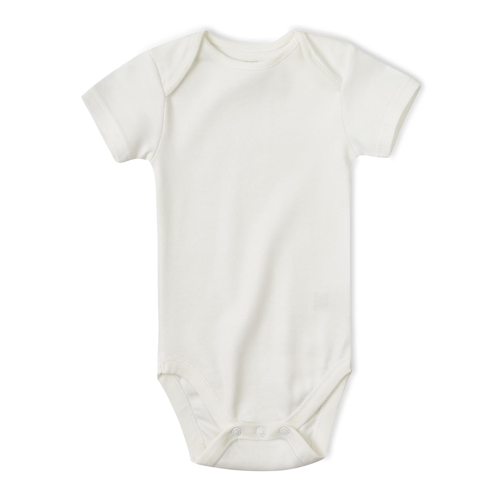 Полукомбинезон ясельный боди с коротким рукавом 62-68 см Белый