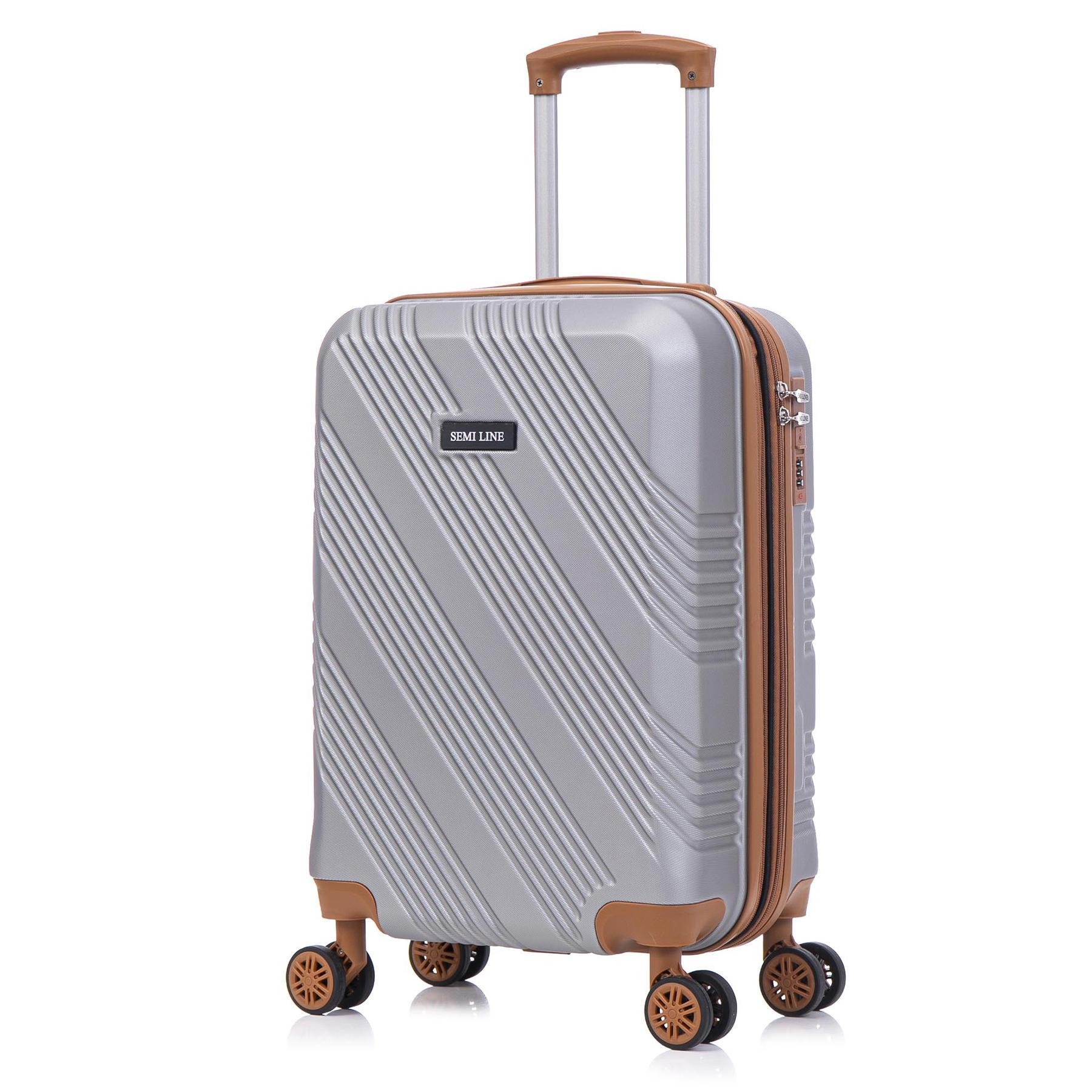 Валіза SEMI LINE 20" S Light Grey (T5849-1) - фото 1 Валіза SEMI LINE 20" S Light Grey (T5849-1) - фото 1
