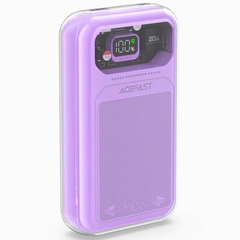 Повербанк Acefast M2-20000 Exploration 20000 mAh 30 W Фиолетовый - фото 2