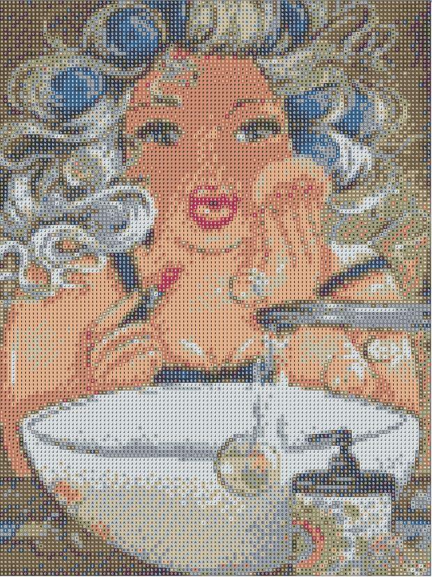 Алмазная мозаика Santi Красотка 30х40 см (954044)