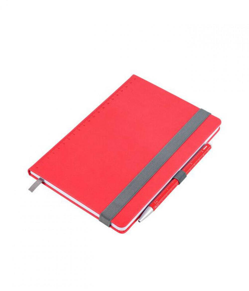 Блокнот із кульковою ручкою Troika SLIM PAD A5 Червоний (NPP40/RD)