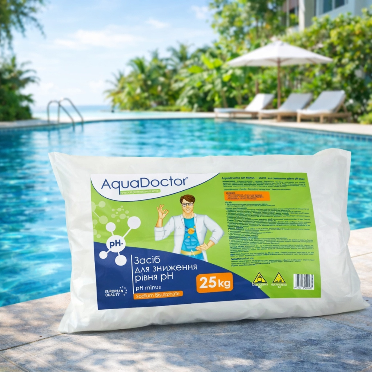 Средство для снижения уровня pH AquaDoctor pH minus 25 кг (15619)