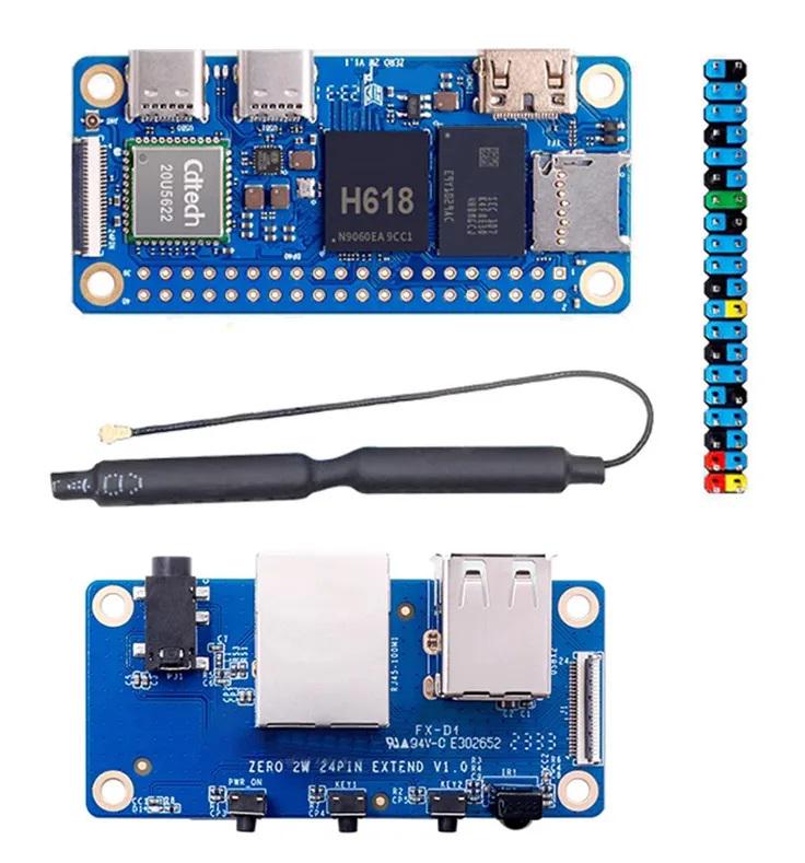 ПК одноплатный Orange Pi Zero 2W + Expansion Board 2GB RAM Allwinner H618 WiFi Bluetooth HDMI для IoT/DIY-проектов (00-00028096)