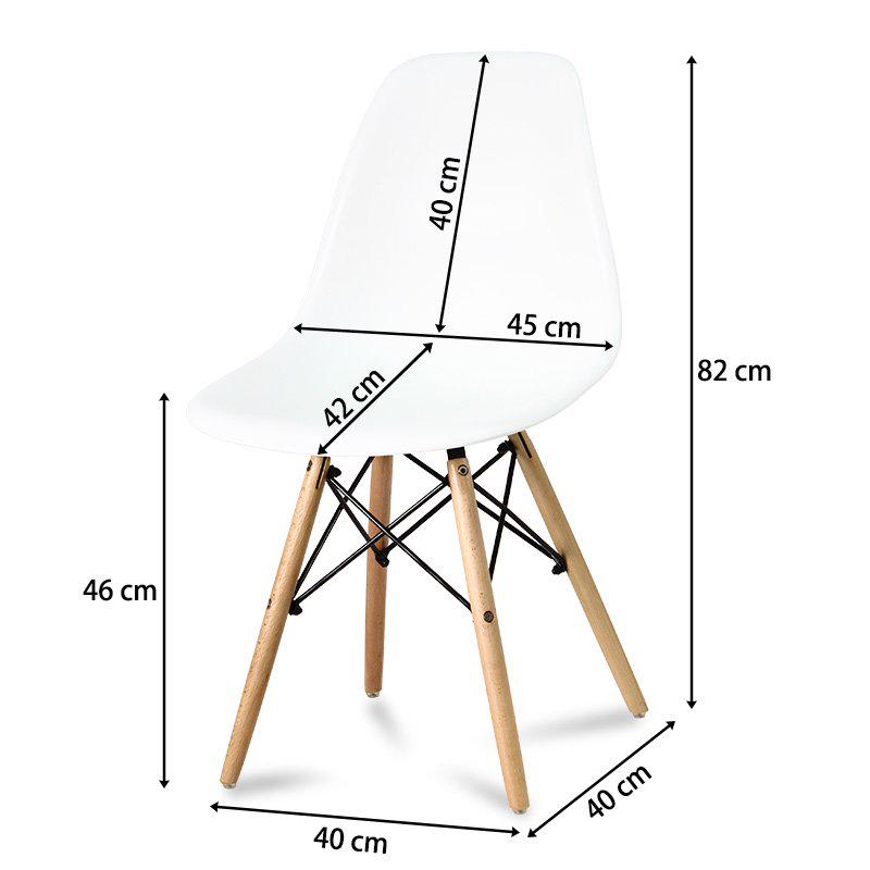 Комплект меблів Jumi Scandinavian Design стіл і 4 стільці White - фото 5