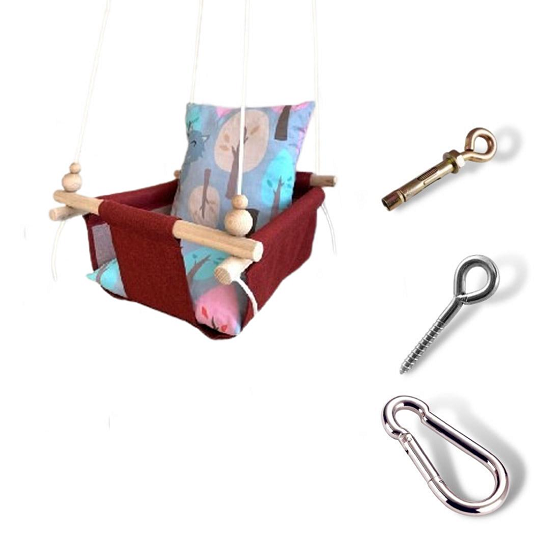 Дитяча гойдалка Infancy Казковий ліс Бордовий (10058508)