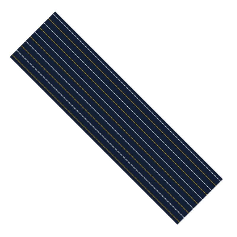 Дорожка на стол Presentville Зигзаг на темном фоне 150x40 см Темно-синий (DR_23F019)