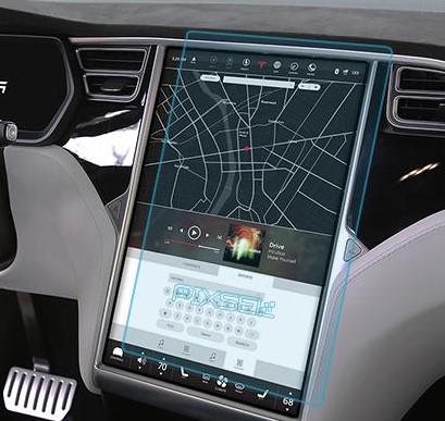 Стекло защитное Pixsel на монитор Tesla Model S 16,8“ 2016 закаленное глянец