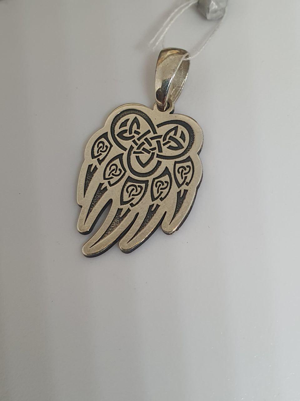 Срібний кулон Лапа ведмежа печатка 925 проби (2582254039)