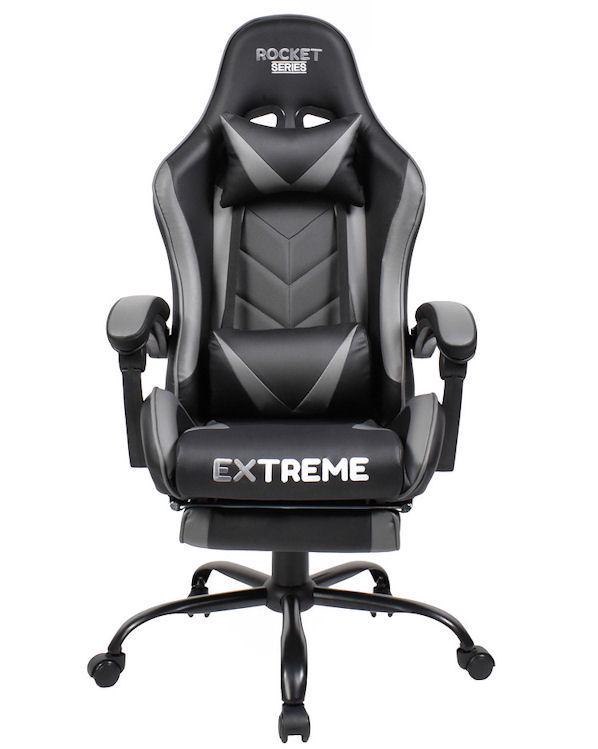 Кресло компьютерное Rocket Extreme Черный/Серый (9835256) - фото 6 Кресло компьютерное Rocket Extreme Черный/Серый (9835256) - фото 6