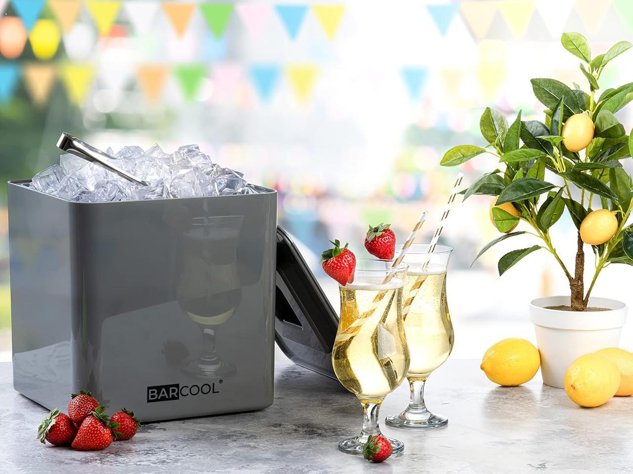 Ведро для льда Barcool с крышкой и щипцами для льда - фото 4