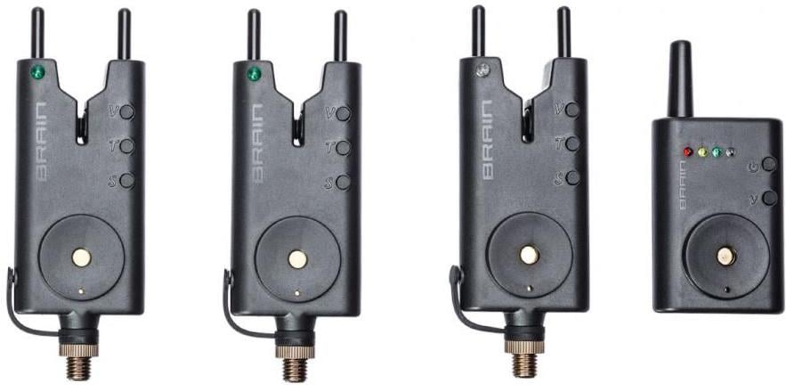 Комплект сигнализаторов Brain Wireless Bite Alarm B-1 4 предмета (18584223)