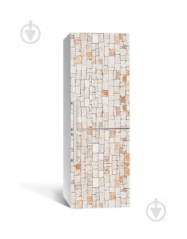 Наклейка на холодильник Zatarga «Египетская кладка» 650х2000 мм виниловая 3Д наклейка декор на кухню