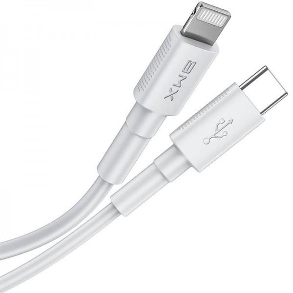 Кабель Baseus BMX Mini MFI Type-C to Lightning 18W PD 1.2m White (CATLSW-A02) - фото 3