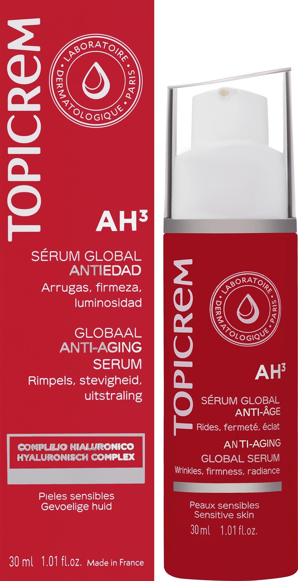 Сыворотка против возрастных изменений комплексного действия Topicrem AH3 Anti-Aging Global Serum 30 мл (2390470463)