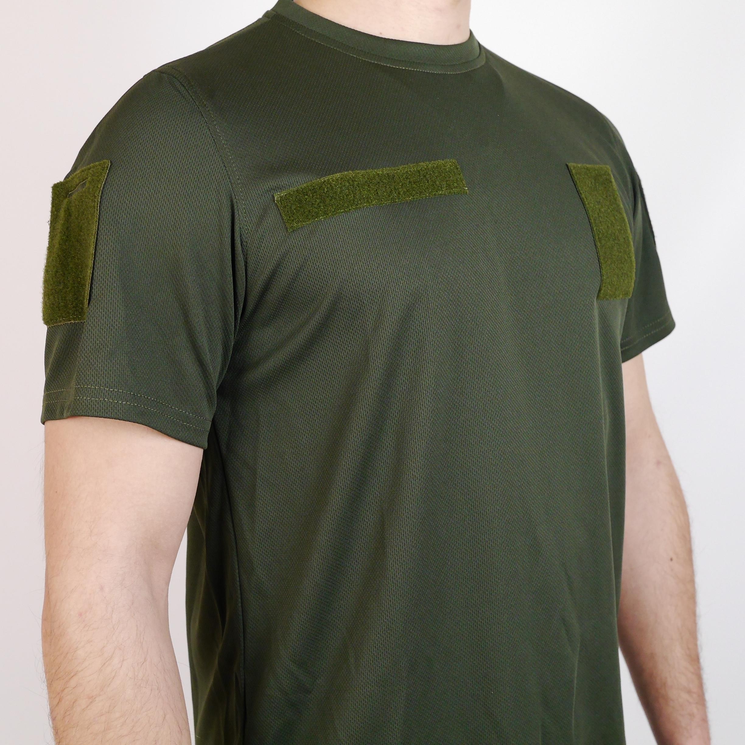 Футболка CoolMax S з велкро панелями Хакі (1112-S) - фото 7 Футболка CoolMax S з велкро панелями Хакі (1112-S) - фото 7