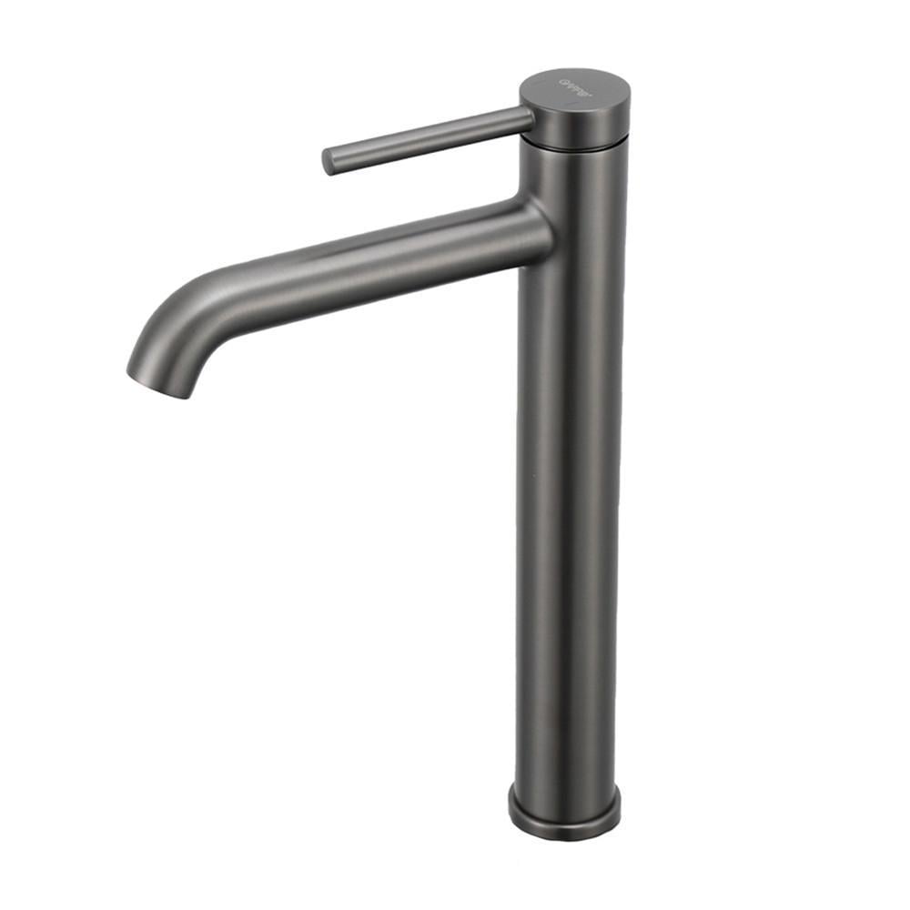 Высокий смеситель для умывальника Gappo G1006-29 Оружейная сталь (1046761)