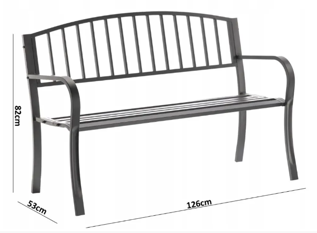 Лавка садова GardenLine MEB5139 - фото 4